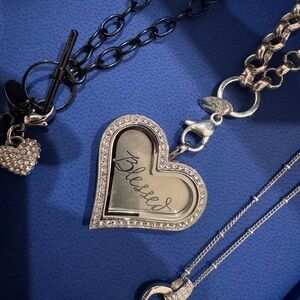 Origami Owl Locket Silver Heart